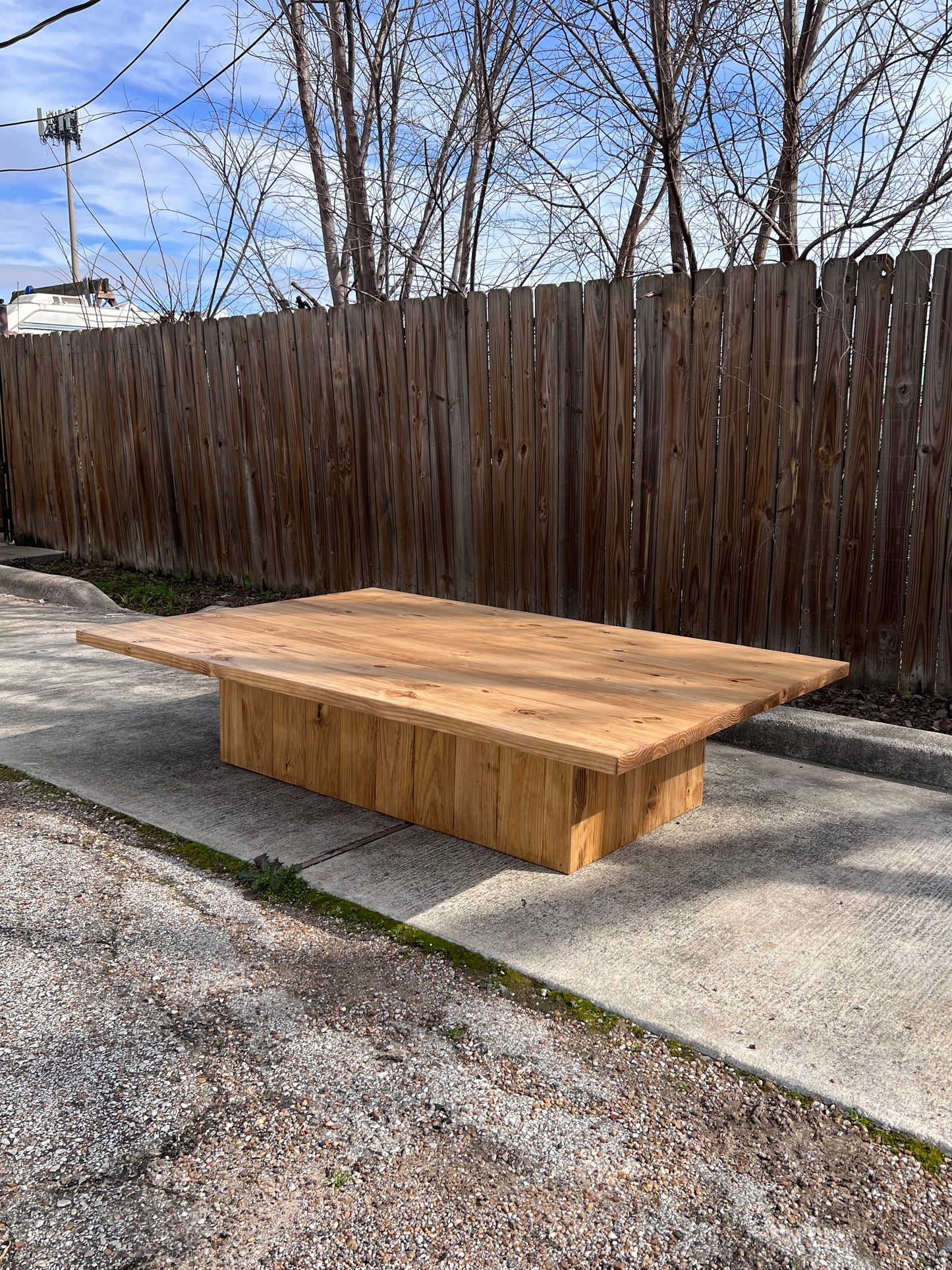 Hazel Modern Rustic Wood Coffee Table - Solid Wood - Handcrafted image 2
