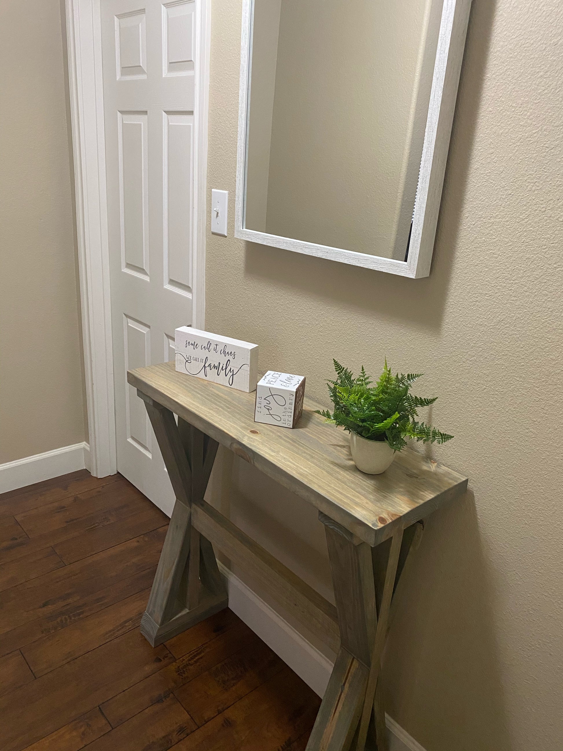 Joelle Entryway Console - Sofa Table - Solid Wood - Handcrafted image 3