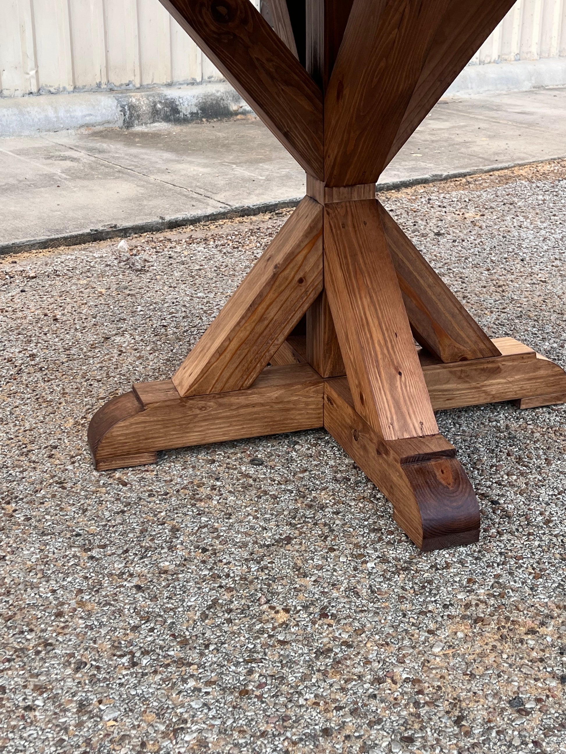 Stella Round Dining table - Solid Wood -Farmhouse - Handcrafted image 3