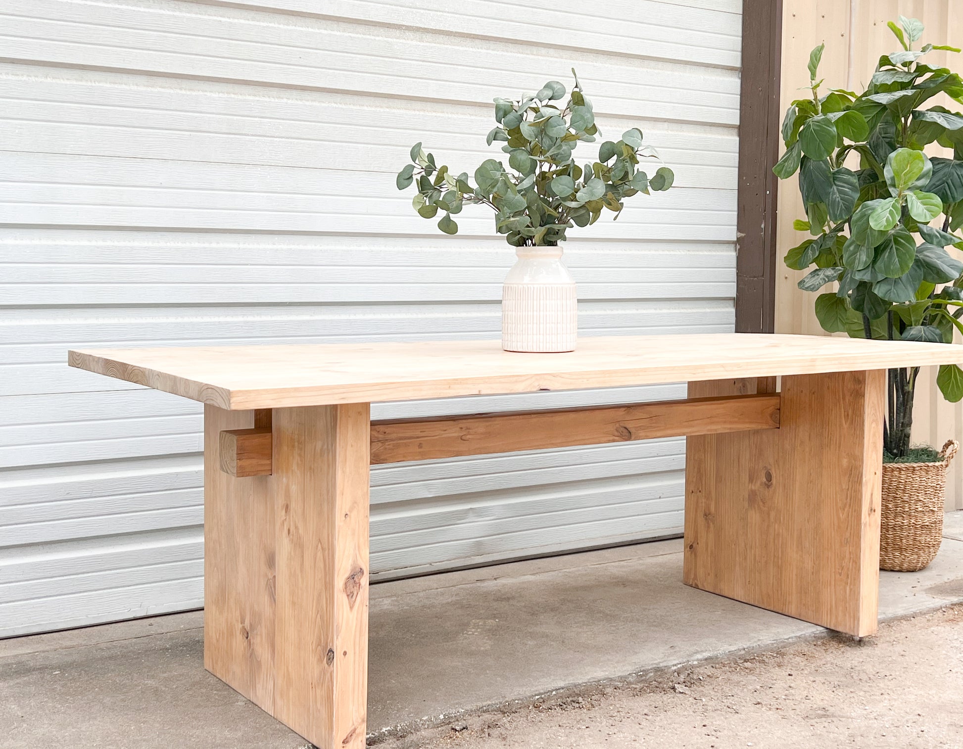 Harper Modern Rustic DiningTable - Handcrafted Solid Wood Dining Table image 2