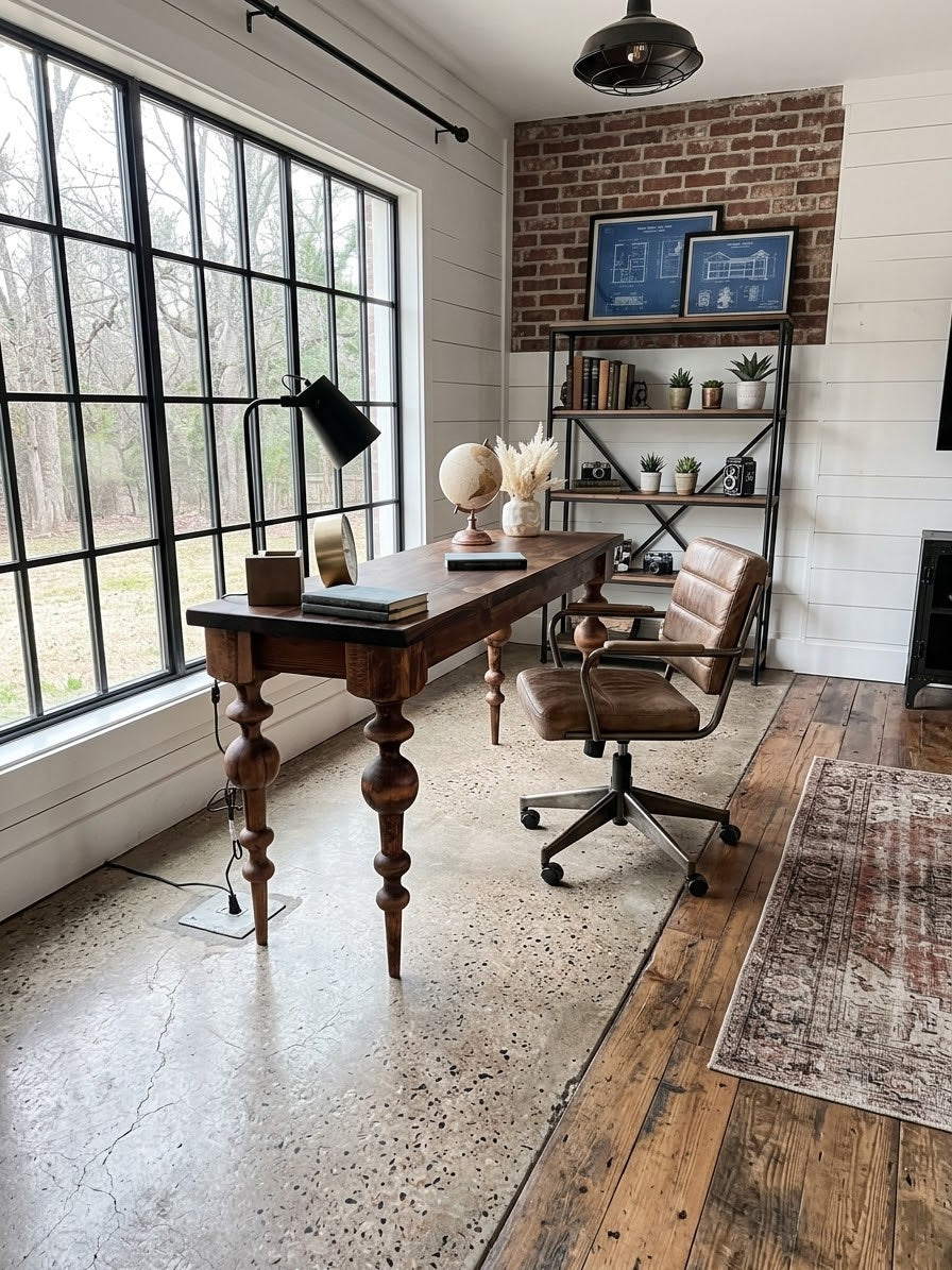 Solid Wood Desk with Drawers - Handcrafted Wooden Desk - Olivia
