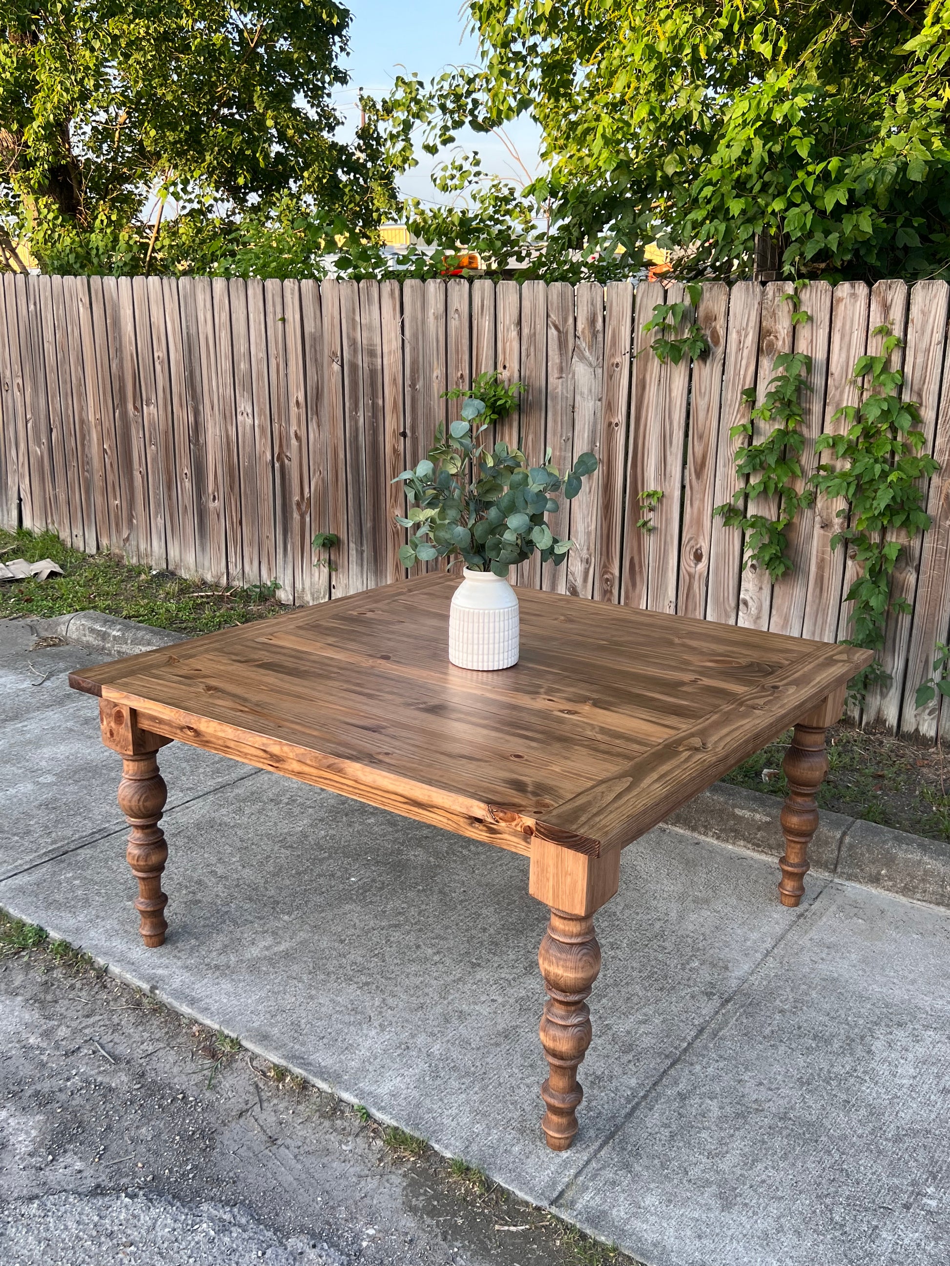 Dasha Square Farmhouse Dining Table