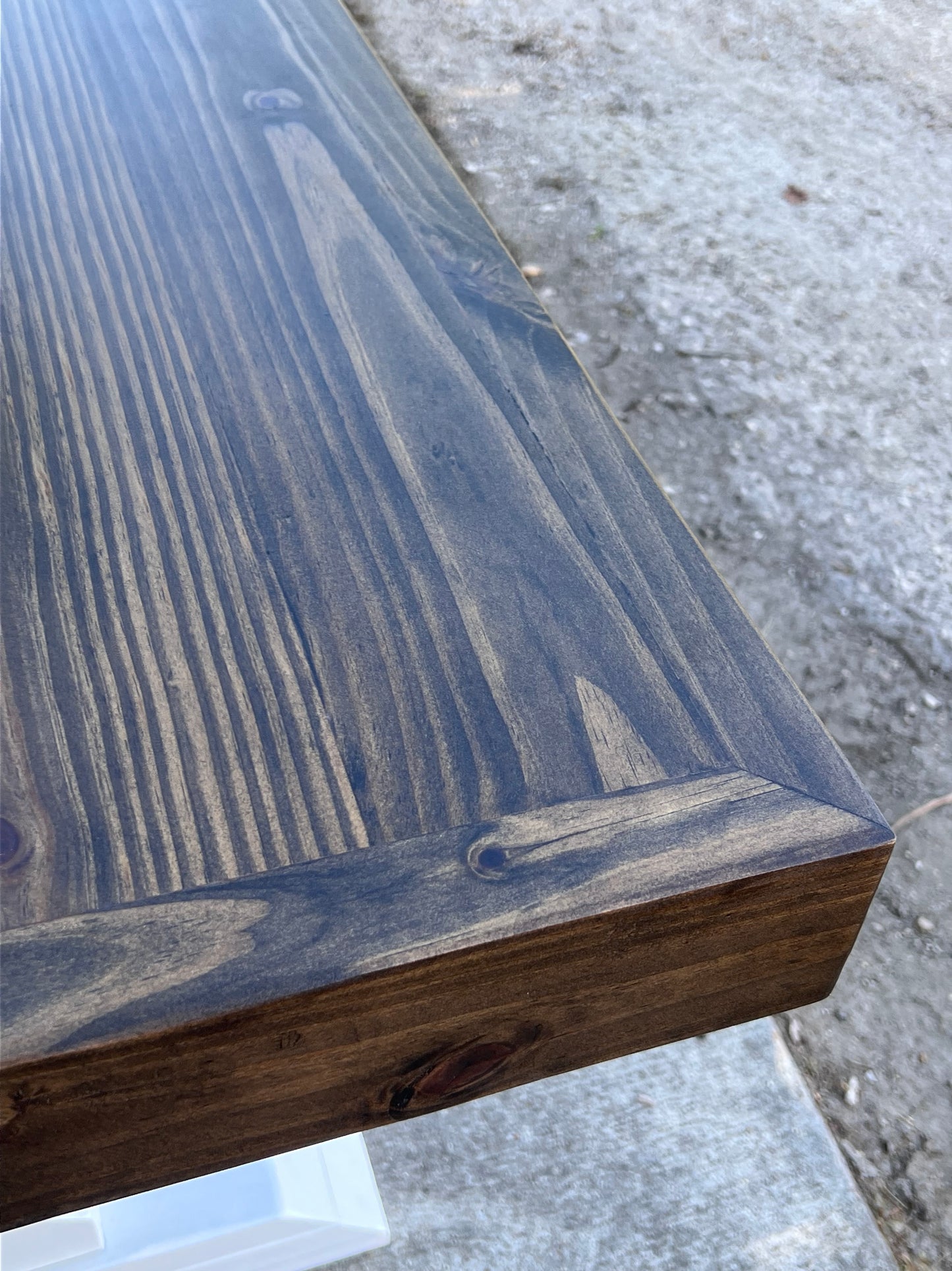 Leona Farmhouse Dining Table – Handcrafted Solid Wood with Flared Pedestal Base