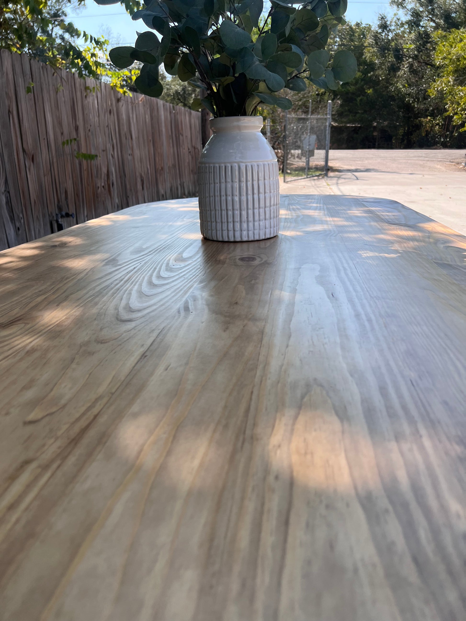 Celeste Modern Rustic Oval Dining Table - Handcrafted Solid Wood Dining Table image 8